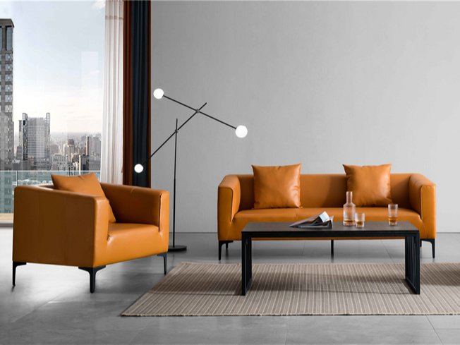 現代風格皮質辦公沙發 現代辦公沙發