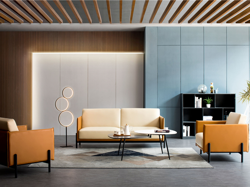 現代風格皮質辦公沙發 現代辦公沙發